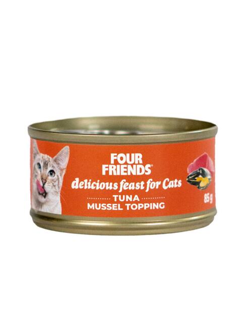 Four Friends Mix 6-pack dåse vådfoder til Kat, 6 x 85 g