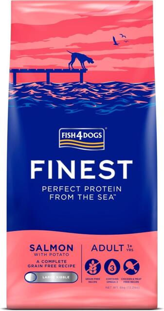 6 kg Fish4Dogs Finest Salmon Adult