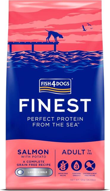 12 kg Fish4Dogs Finest Salmon Adult