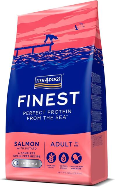 12 kg Fish4Dogs Finest Salmon Adult