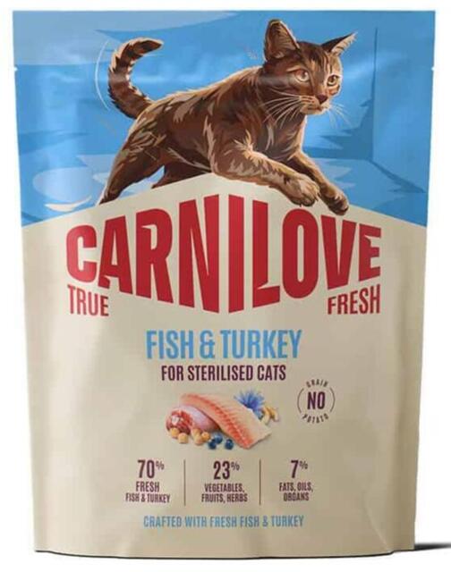 400 g Carnilove CAT True Fresh Fish & Turkey for Sterilised Adult All Breeds