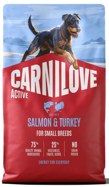 4 kg Carnilove Active Salmon & Turkey for Adult Small Breeds