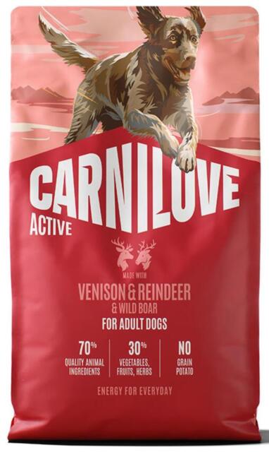 4 kg Carnilove Active Venison & Reindeer & Wild Boar for Adult All Breeds