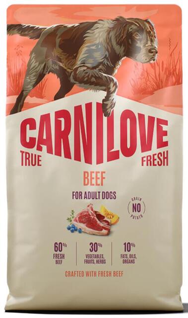 4 kg Carnilove True Fresh Beef for Adult All Breeds