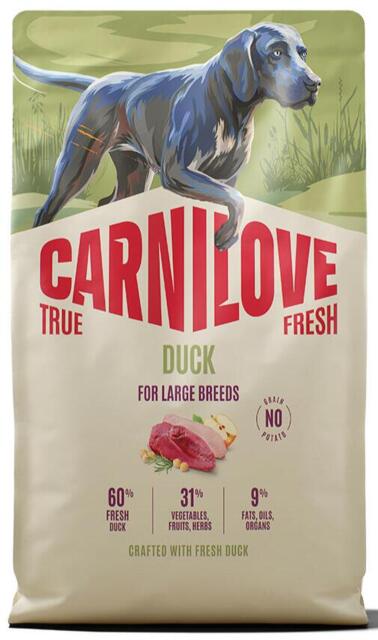 4 kg Carnilove True Fresh Duck for Adult Large Breeds