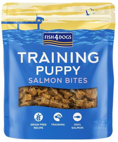 80 g Fish4Dogs Training Puppy Salmon Bites