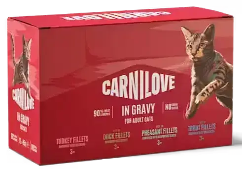 Carnilove Cat Pouch Gravy Multipack (12×85 g)