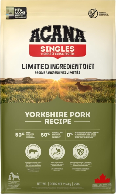 11,4 kg ACANA Yorkshire  Pork Recipe - Singles