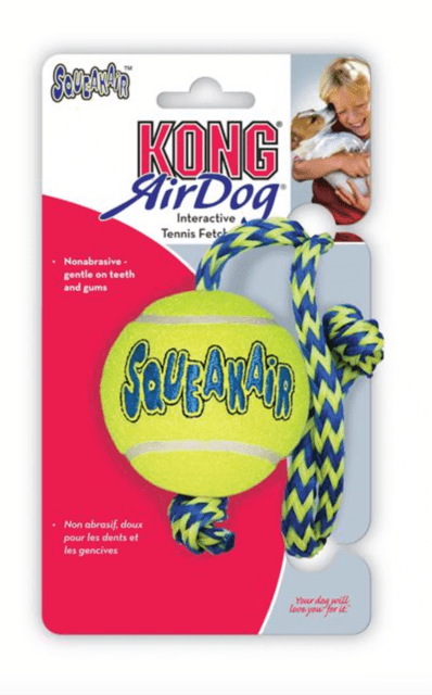 Kong AirDog Squeaker tennisbold m/reb, str. M