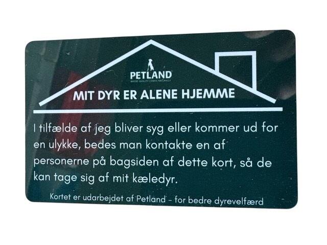 ID-kort til pungen - hvis du har dyr der er alene hjemme