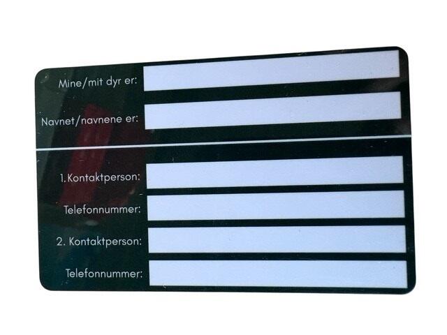 ID-kort til pungen - hvis du har dyr der er alene hjemme