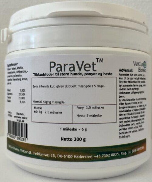 ParaVet til heste, ponyer og store hunde - 300 g pulver