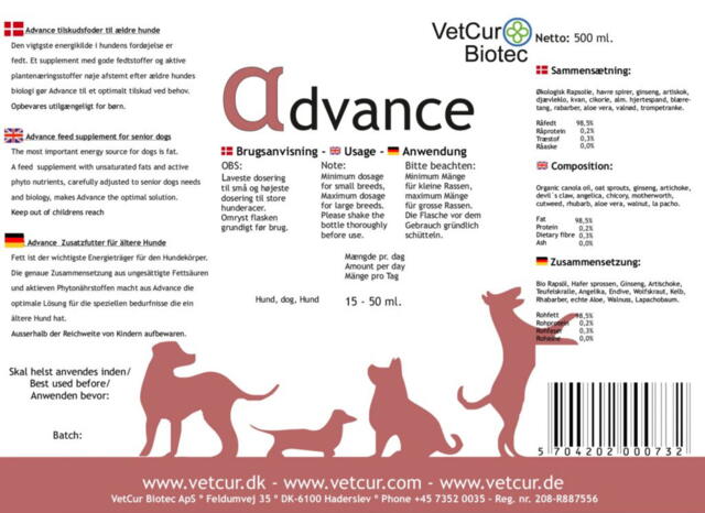 Vetcure Advance, 500 ml - HUND