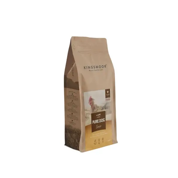 2,5 kg Kingsmoor Pure Chicken Senior til alle racer - både store og små hunde