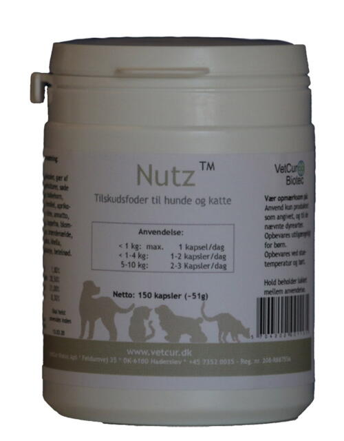 NUTZ -  150 stk. kapsler til hund og kat