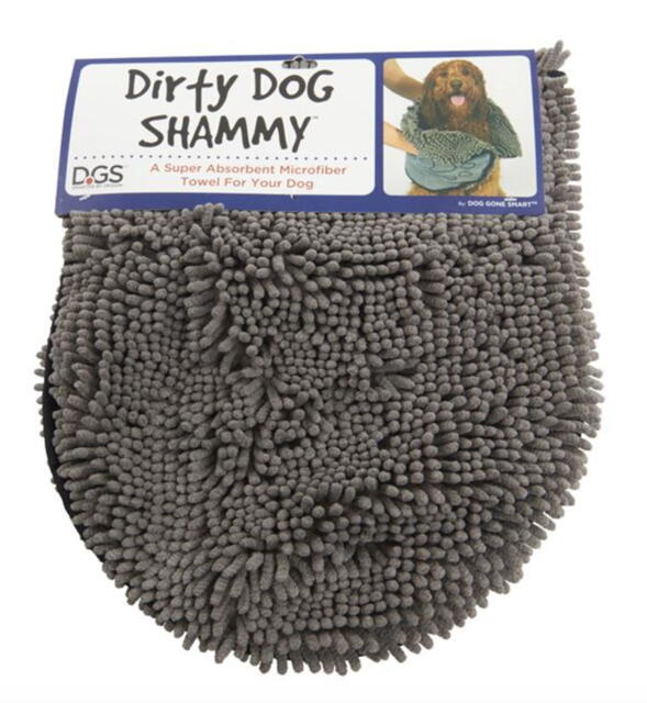 Dog Gone Smart Dirty Dog Shammy - Microfiberhåndklæde i farve grå