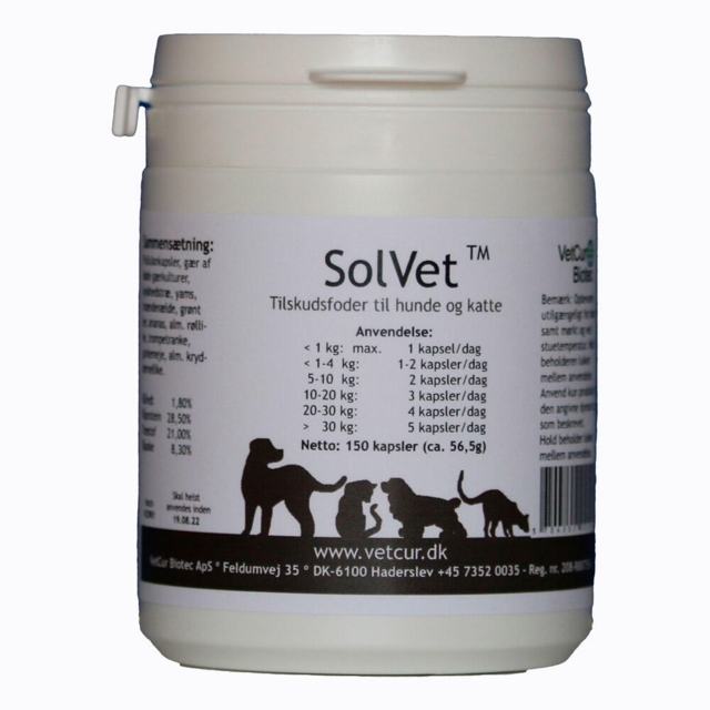 SolVet 130 g pulver - Hund og Kat