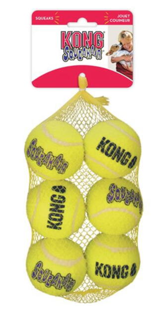 Kong SqueakAir Balls net m/6 stk. medium bolde