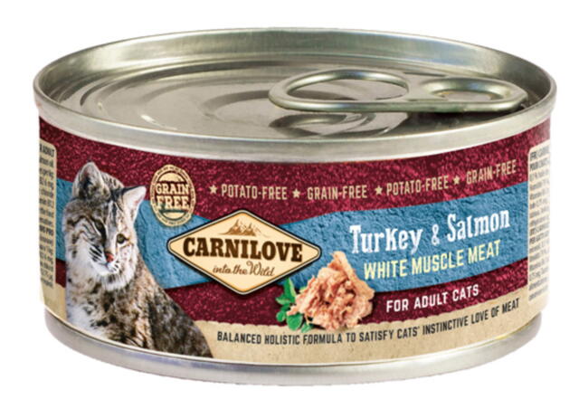 Carnilove Cat - Kalkun og Laks Adult, 100 g - vådfoder
