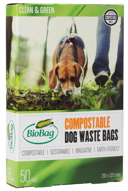 KW Biobag - Kompostbar høm -høm hundeposer, 50 stk. (20 x 32 cm)