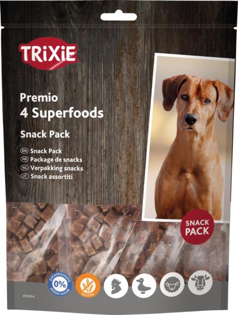 XL Luksuspakke, 4 stk. forskellige kornfri godbidder - 400 g