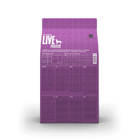 Probiotic Live Senior & overvægt Kylling & ris - 12 kg - leveres i øjeblikket i hvid sæk m/etiket