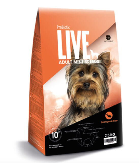 Probiotic Live Adult MINI BREEDS Salmon - Laks & ris - 2 kg
