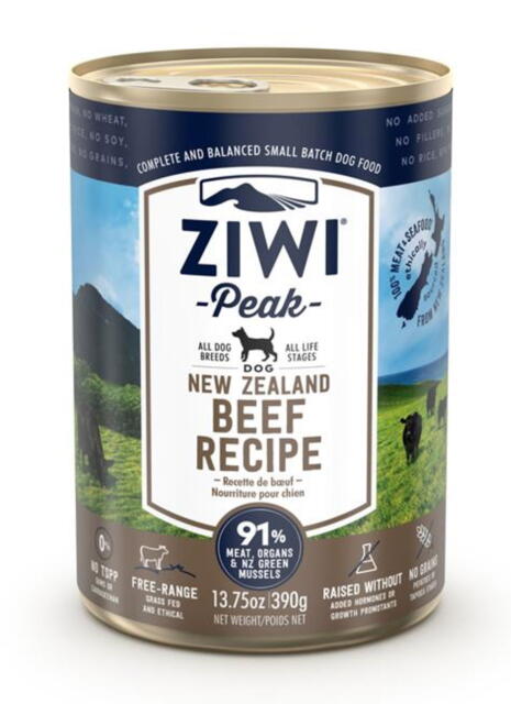 ZiwiPeak Dog Cans Beef, 390 g