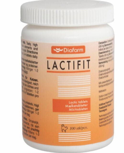Lactifit Mælketabletter med B-vitaminer og spormineraler m/kyllingesmag - til katte - DATO 02.23