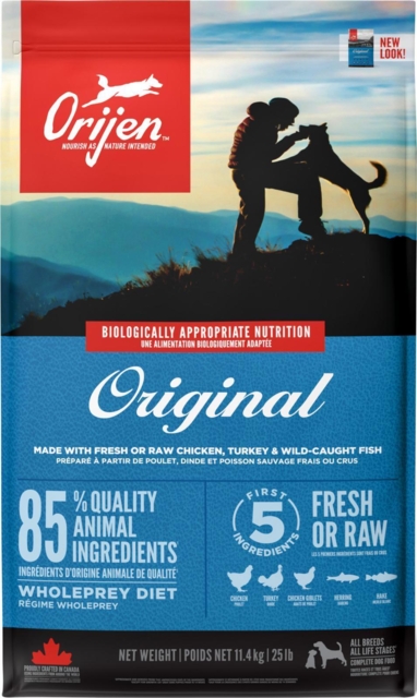 FRAGTSKADET - 11,4 kg ORIJEN ORIGINAL - FRAGTSKADET EMBALLAGE - INDHOLD OK