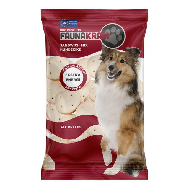 Faunakram dog biscuit mix sandwich, 400 g