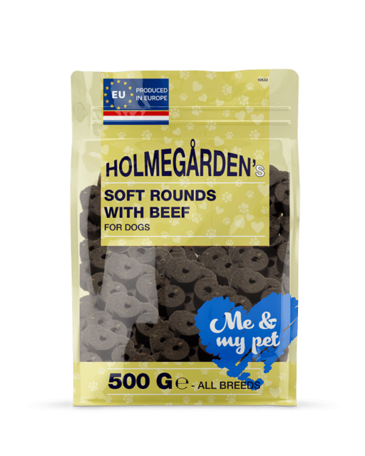Holmegården Soft rounds, Dark Brown beef, 500 g
