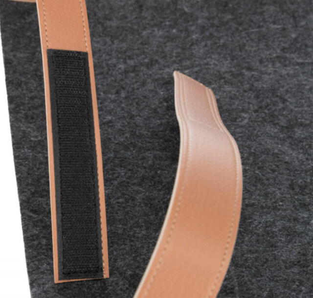 Hængekøje til hylder, filt / kunstlæder