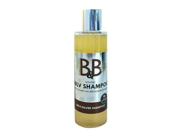 B & B sølv shampoo, 250 ml.