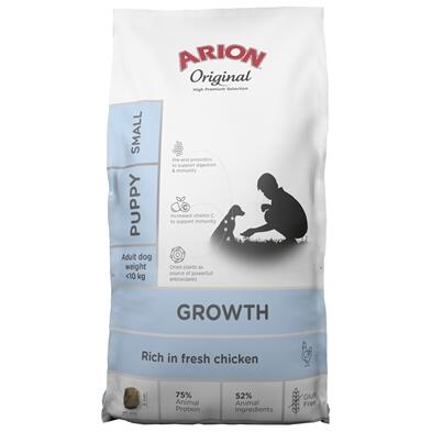 ARION ORIGINAL Puppy Small Lamb Rice, 3 kg - NYT NAVN: GROWTH CHICKEN SMALL 2 KG