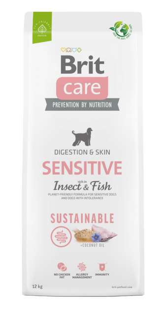 Brit Care Dog Sustainable Sensitive Insect - Digestion & Skin - 12 kg