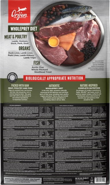 11,4 kg Orijen Tundra