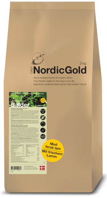 Nordic Gold Balder - fokus på pels - ikke tilsat korn 10 kg
