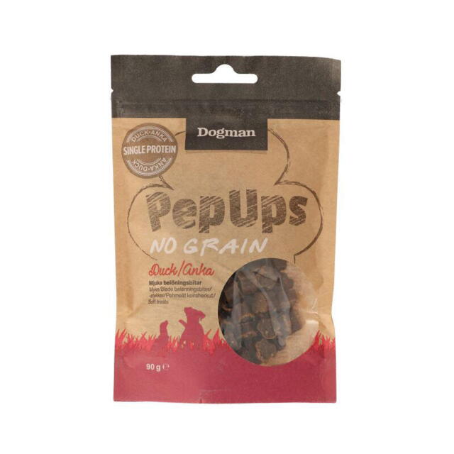 Dogman PepUps - bløde og kornfri godbidder, 90 g
