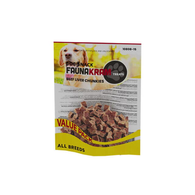 Faunakram Value-pack 300 gram Beef Liver chunkies