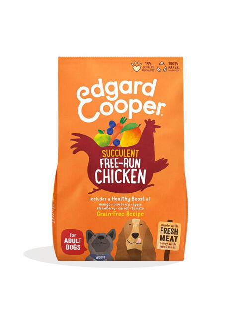 Edgard Cooper Fresh Free-run Adult Kylling 2,5 kg - INCL. GODBIDDER - RESTSALG