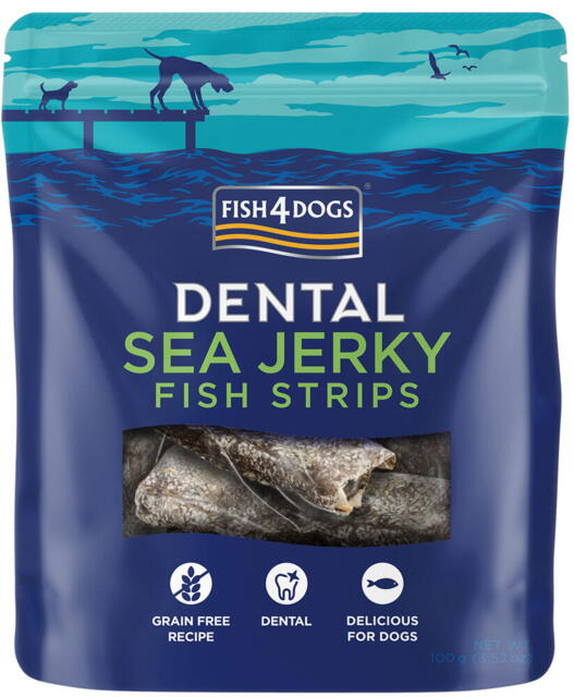 Fish4Dogs Dental Fiskestrimler - Fish strips, 100 g