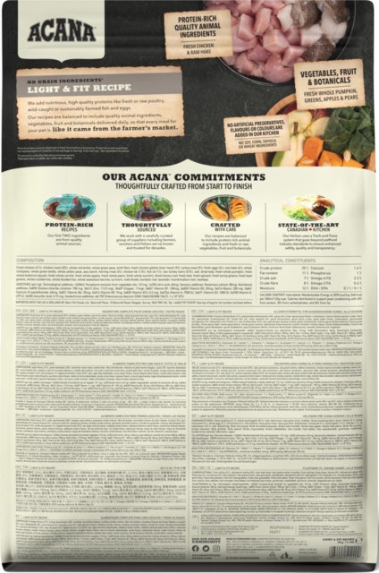 2 kg Acana Light & Fit Recipe