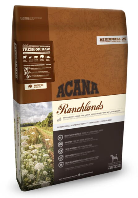 6 kg Acana Ranchland Recipe Highest Protein -  INCL.  LEVERING