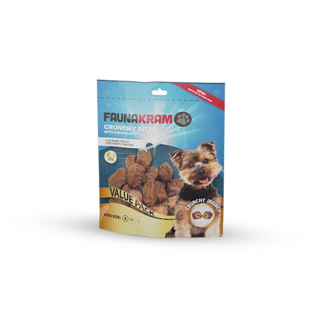 Faunakram 200 g Crunchy dental bites chicken mud (S)