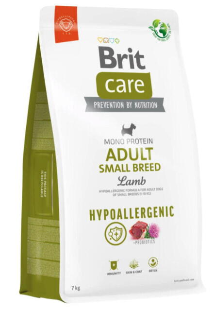 Brit Care Dog Hypoallergenic Adult Small Breed Lamb, 7 kg