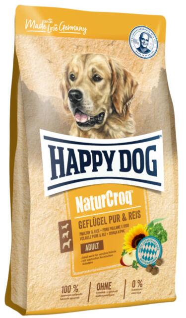 Happy Dog NaturCroq Fjerkræ og Ris - 11 kg