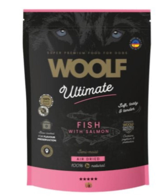 Woolf Ultimate, Fisk m. Laks - 1 kg  Semi moist