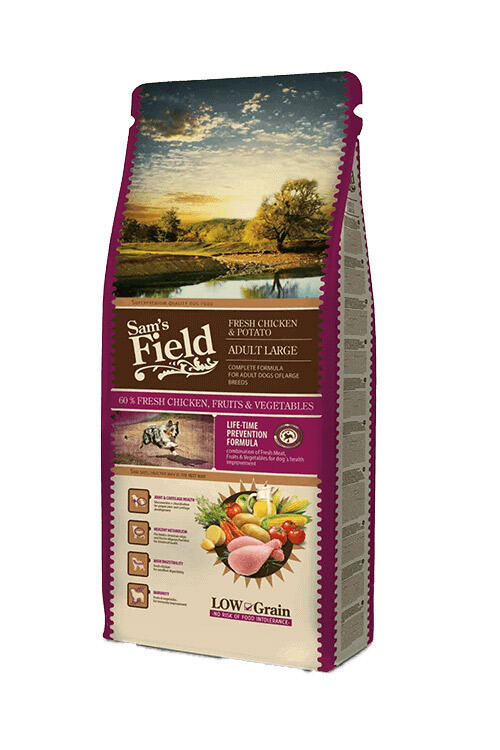 Sams Field Adult Large - Chicken & Potato, Low Grain, 13 kg