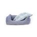 Bengal Domino seng, fv. blå/tern - Lækker blød af genbrugsmaterialer - reststørrelser